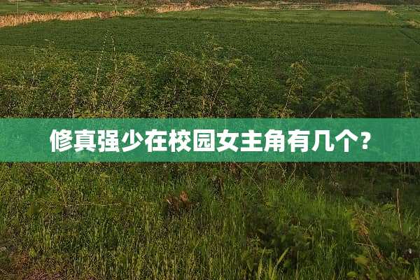 修真强少在校园女主角有几个？