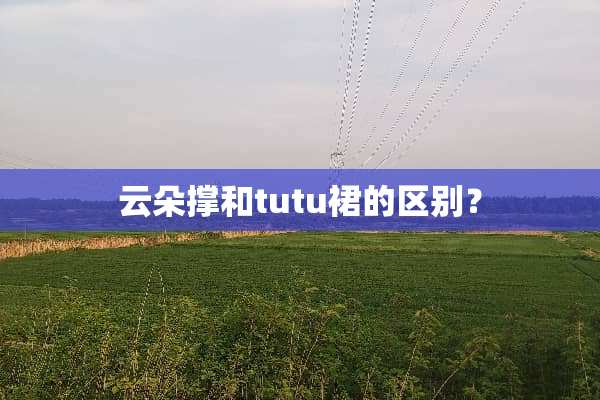 云朵撑和tutu裙的区别？