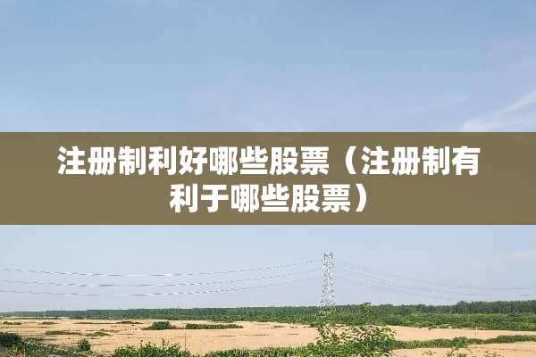 注册制利好哪些股票（注册制有利于哪些股票）