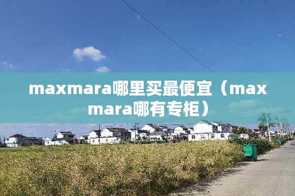 maxmara哪里买最便宜（maxmara哪有专柜）
