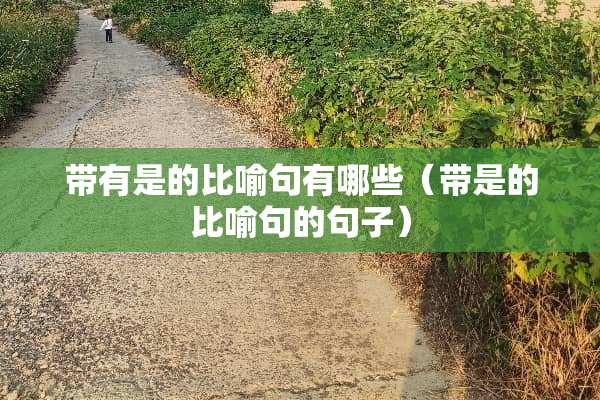 带有是的比喻句有哪些（带是的比喻句的句子）