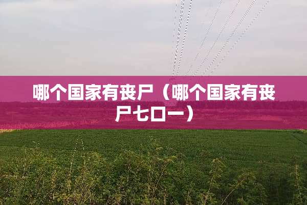 哪个国家有丧尸（哪个国家有丧尸七口一）