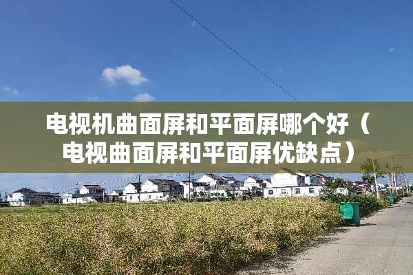 电视机曲面屏和平面屏哪个好（电视曲面屏和平面屏优缺点）