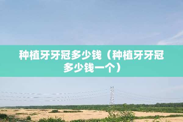 种植牙牙冠多少钱（种植牙牙冠多少钱一个）