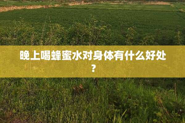 晚上喝蜂蜜水对身体有什么好处？