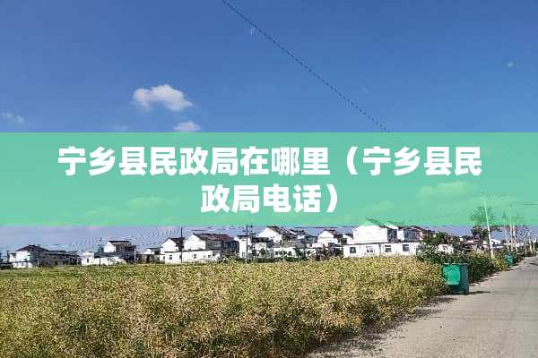 宁乡县民政局在哪里（宁乡县民政局电话）