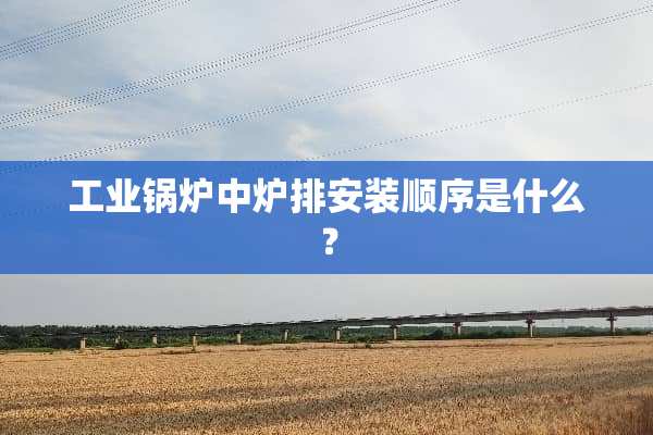 工业锅炉中炉排安装顺序是什么？