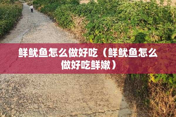 鲜鱿鱼怎么做好吃（鲜鱿鱼怎么做好吃鲜嫩）