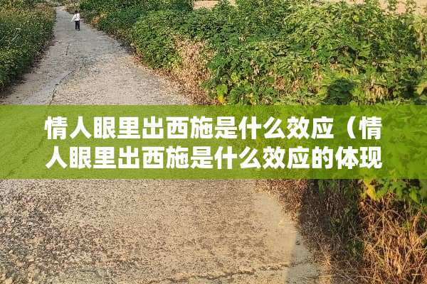 **眼里出西施是什么效应（**眼里出西施是什么效应的体现）