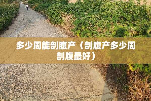 多少周能剖腹产（剖腹产多少周剖腹最好）