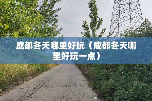 成都冬天哪里好玩（成都冬天哪里好玩一点）