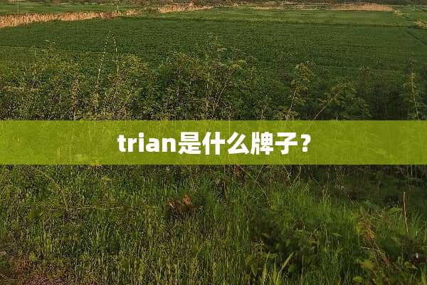 trian是什么牌子？