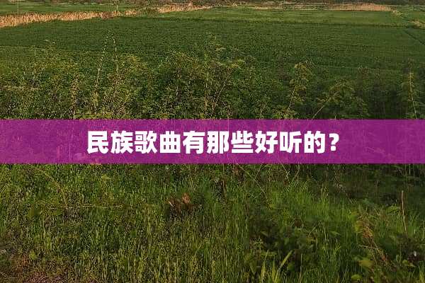 民族歌曲有那些好听的？