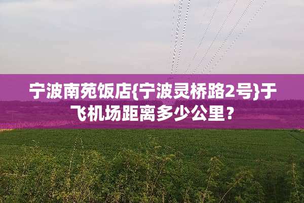 宁波南苑饭店{宁波灵桥路2号}于飞机场距离多少公里？