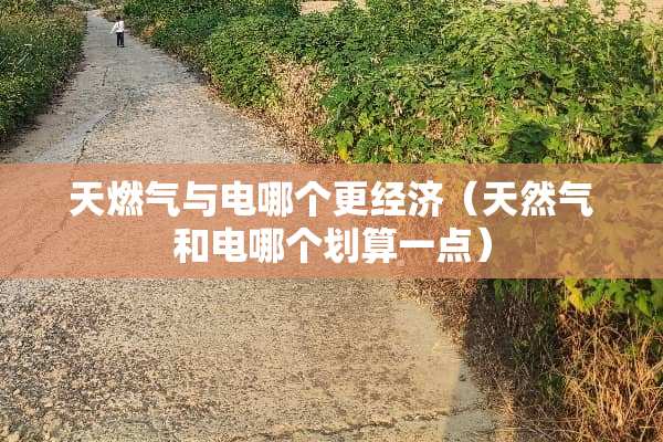 天燃气与电哪个更经济（天然气和电哪个划算一点）