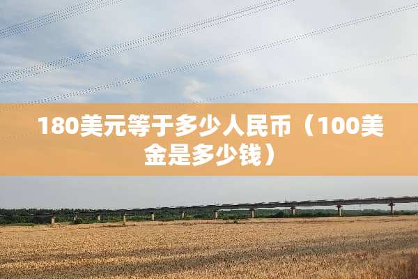 180美元等于多少人民币（100美金是多少钱）