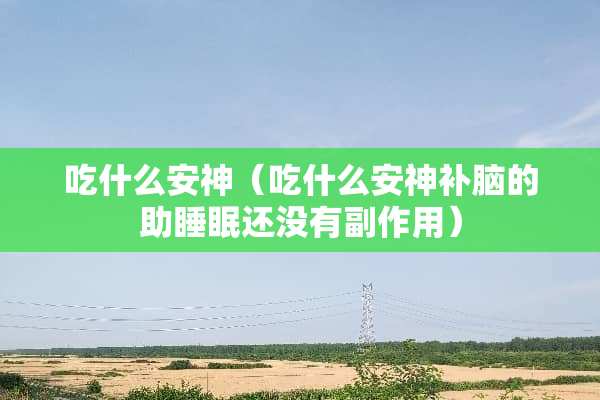 吃什么安神（吃什么安神补脑的助睡眠还没有副作用）