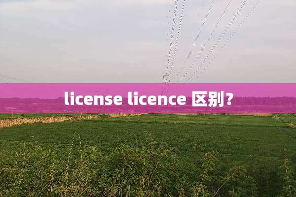 license licence 区别？