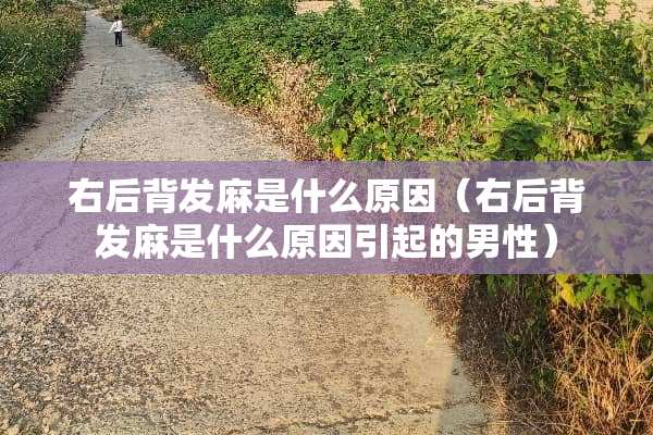 右后背发麻是什么原因（右后背发麻是什么原因引起的男性）