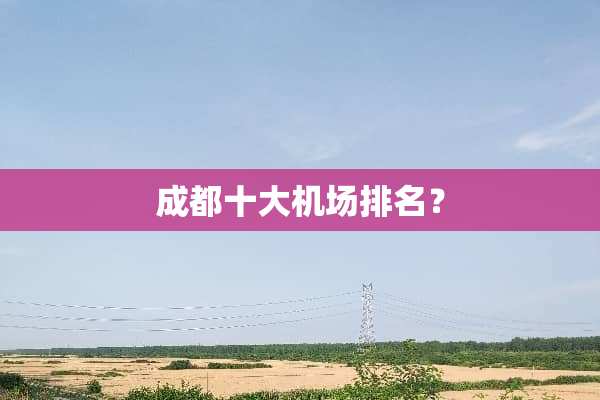 成都十大机场排名？