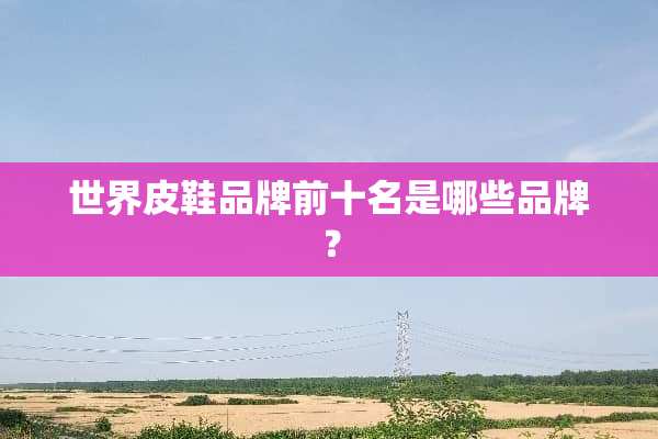 世界皮鞋品牌前十名是哪些品牌？