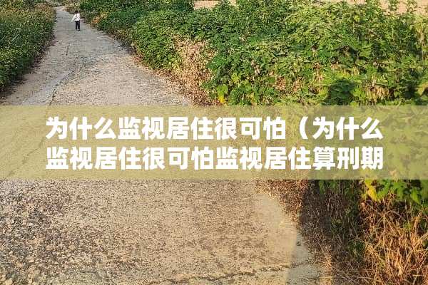 为什么监视居住很可怕（为什么监视居住很可怕监视居住算刑期吗）