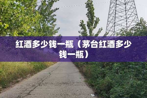 红酒多少钱一瓶（茅台红酒多少钱一瓶）