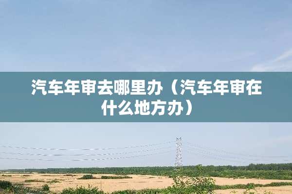 汽车年审去哪里办（汽车年审在什么地方办）