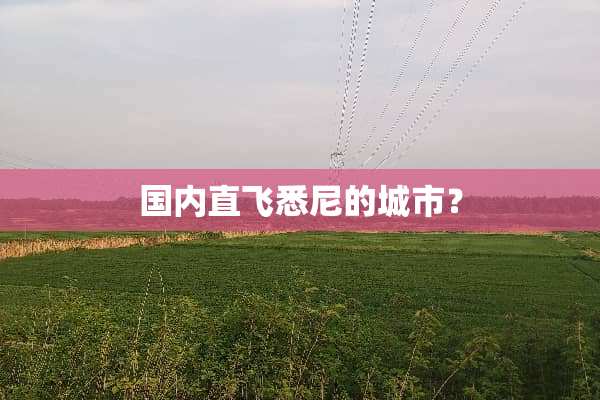 国内直飞悉尼的城市？