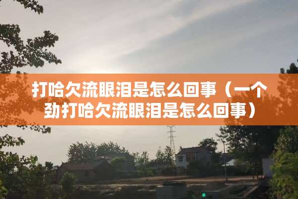打哈欠流眼泪是怎么回事（一个劲打哈欠流眼泪是怎么回事）