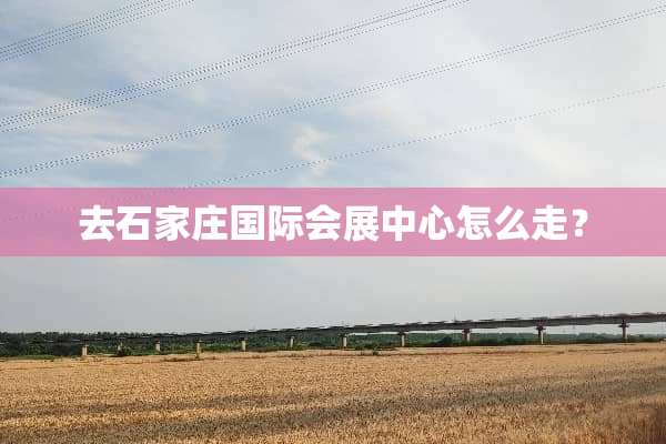 去石家庄国际会展中心怎么走？