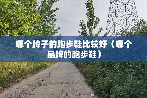 哪个牌子的跑步鞋比较好（哪个品牌的跑步鞋）