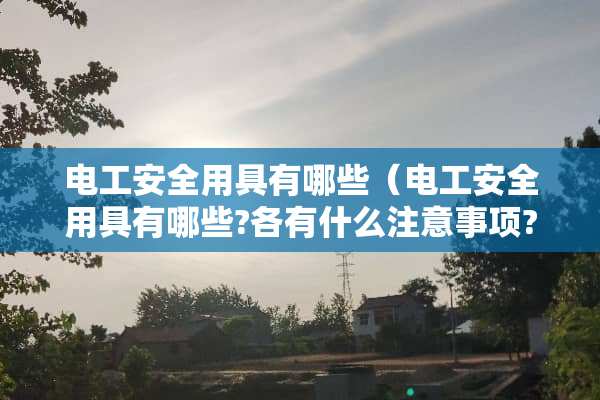 电工安全用具有哪些（电工安全用具有哪些?各有什么注意事项?）