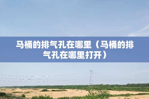 马桶的排气孔在哪里（马桶的排气孔在哪里打开）