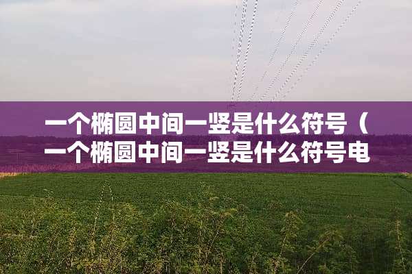 一个椭圆中间一竖是什么符号（一个椭圆中间一竖是什么符号电脑上开**怎么打出来）