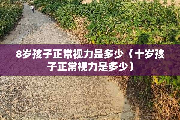 8岁孩子正常视力是多少（十岁孩子正常视力是多少）