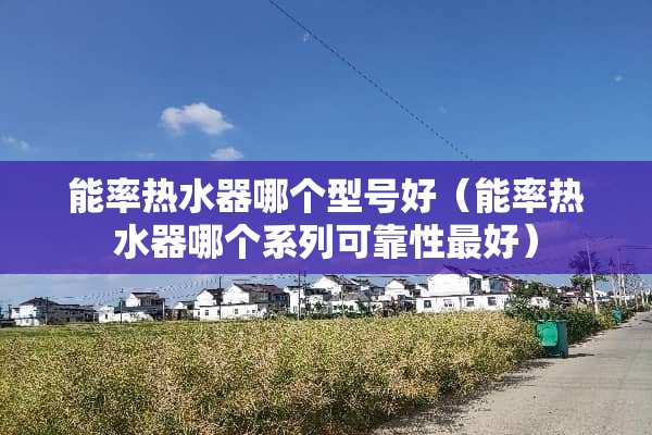 能率热水器哪个型号好（能率热水器哪个系列可靠性最好）