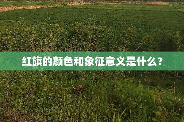红旗的颜色和象征意义是什么？