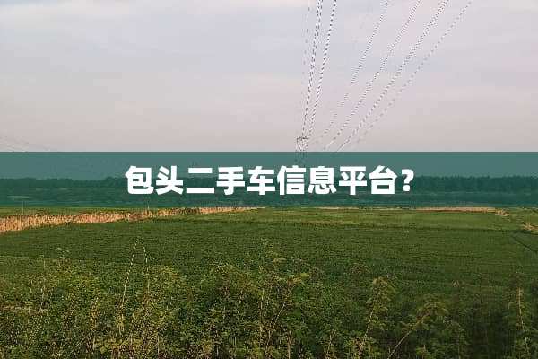 包头二手车信息平台？