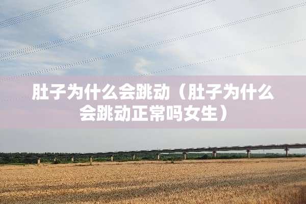 肚子为什么会跳动（肚子为什么会跳动正常吗女生）