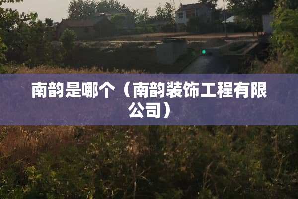 南韵是哪个（南韵装饰工程有限公司）