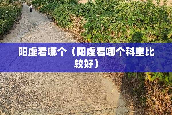 阳虚看哪个（阳虚看哪个科室比较好）
