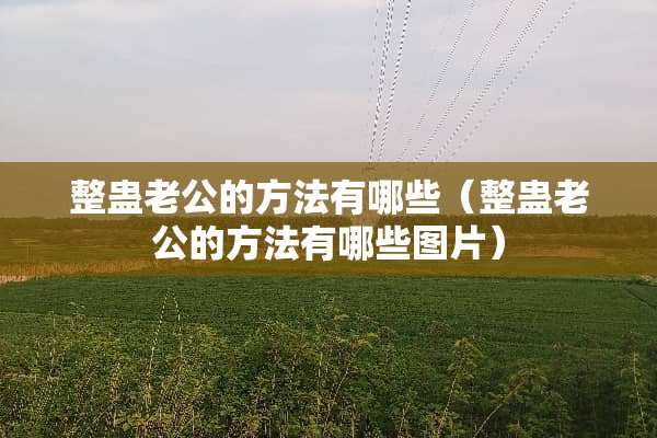 整蛊老公的方法有哪些（整蛊老公的方法有哪些图片）