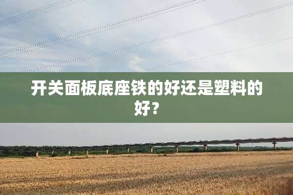 开关面板底座铁的好还是塑料的好？