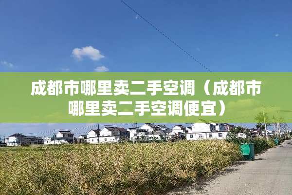 成都市哪里卖二手空调（成都市哪里卖二手空调便宜）