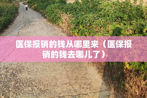 医保报销的钱从哪里来（医保报销的钱去哪儿了）