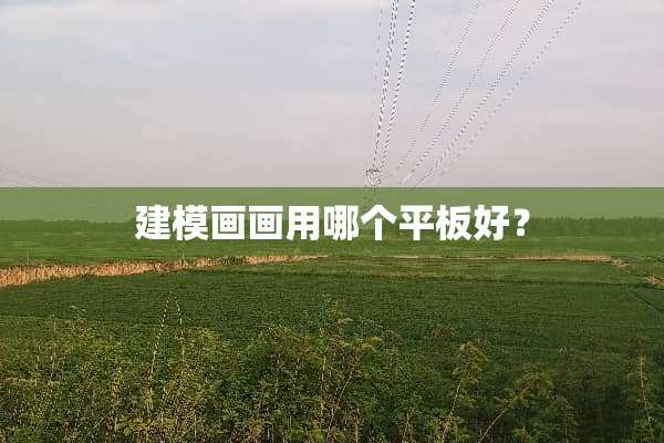 建模画画用哪个平板好？
