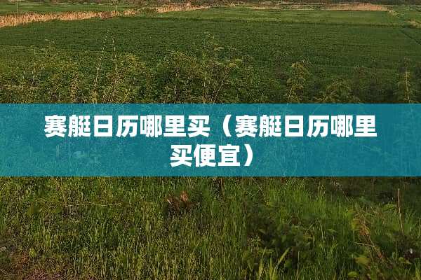 赛艇日历哪里买（赛艇日历哪里买便宜）