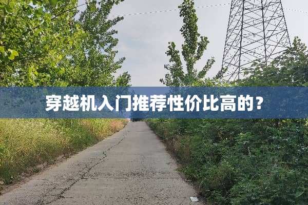 穿越机入门推荐性价比高的？