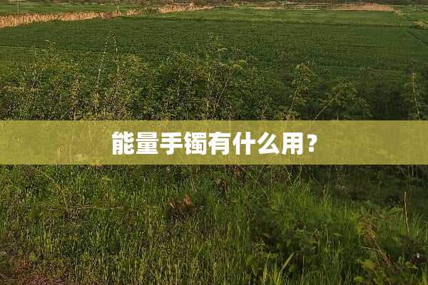 能量手镯有什么用？